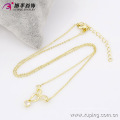 Xuping 14K chapado en oro colgante de cristal, collares de cadena corta joyas para mujeres